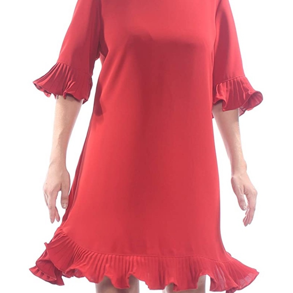 Alfani Pleated Bell Sleeve Flounce Dress Macy’s 12